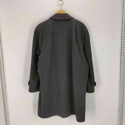 NYNY カシミヤ100% 比翼ステンカラーコート メンズ LL