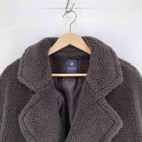 ナノベース NANO BASE 19AW ボア ロング コート レディース JPN:36