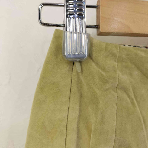 バーバリーブルーレーベル BURBERRY BLUE LABEL ベロアフリンジスカート レディース EUR:38