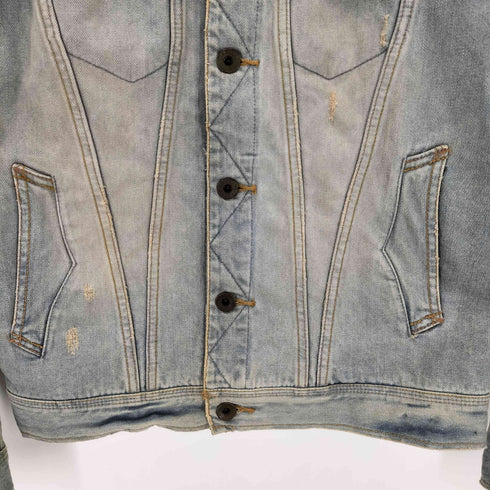 ゴア goa GENUINE VINTAGE GOA ダメージ加工デニムジャケット Y2K メンズ JPN:2