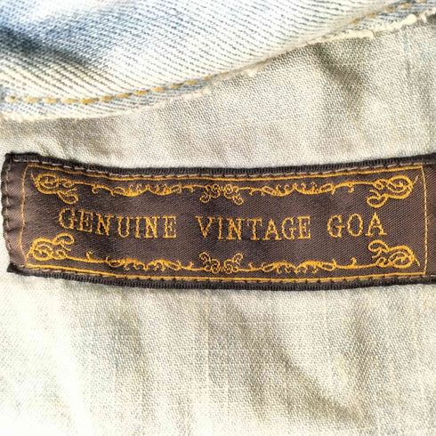 ゴア goa GENUINE VINTAGE GOA ダメージ加工デニムジャケット Y2K メンズ JPN:2