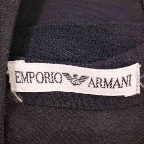 エンポリオアルマーニ EMPORIO ARMANI レーヨン100 バック シェルボタン ブラウス レディース EUR:42