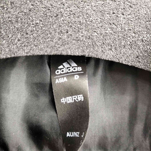 アディダス adidas WORD ボアジャケット フリースボアジャケット THE TRHEE STRIPESロゴ ワーディング オーバーサイズド ボア フルジップ ジャケット メンズ JPN:S
