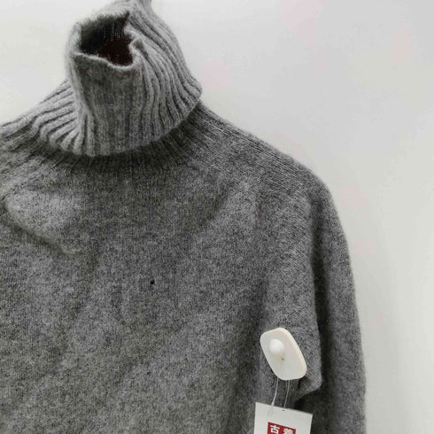 ハーレーオブスコットランド HARLEY OF SCOTLAND スコットランド製 LAMBSWOOL 100% ラムズ ウール タートルネック ニット セーター レディース EUR:42