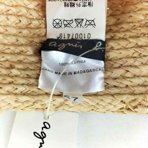 アニエスベー agnes b. ストローハット レディース 57