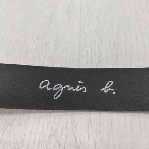 アニエスベー agnes b. カウレザーベルト レディース 85/34