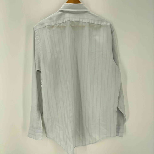 アロー ARROW KENT CLASSIC 70-80S USA製 ポリ コットン シアー ストライプ L/S ドレス シャツ 襟芯 メンズ 16 1/2