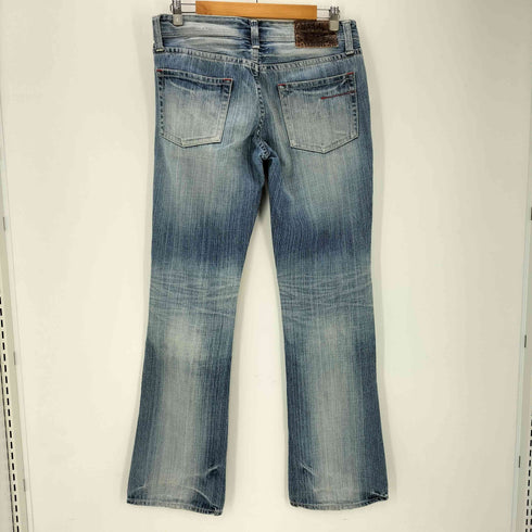 YASOSH 00S Y2K ワイドレッグ フレア デニム パンツ ベルボトム メンズ L