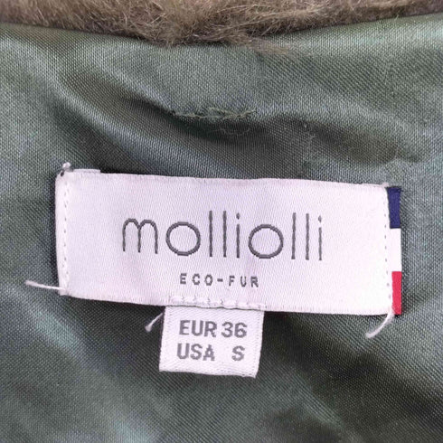 MOLLIOLLI モリオール エコファーコート フェイクファーコート レディース JPN:S