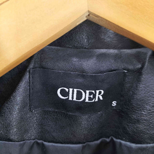 サイダー CIDER A-2 型 フェイクレザー ボンバー フライト ジャケット ブルゾン 短丈 メンズ import:S