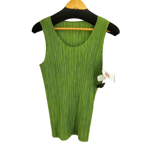 プリーツプリーズイッセイミヤケ PLEATS PLEASE ISSEY MIYAKE メランジツイルプリント プリーツ ノースリーブ レディース JPN:4