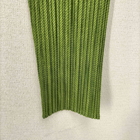 プリーツプリーズイッセイミヤケ PLEATS PLEASE ISSEY MIYAKE メランジツイルプリント プリーツ Vネック カーディガン レディース JPN:4