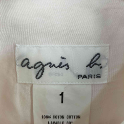 アニエスベー agnes b. コットンボタン シャツ レディース JPN:1