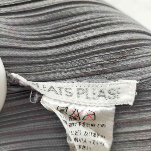 プリーツプリーズイッセイミヤケ PLEATS PLEASE ISSEY MIYAKE ノーカラー プリーツ カーディガン レディース JPN:4