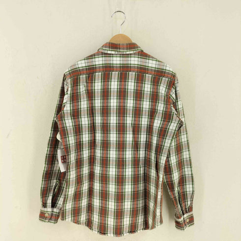 カムコ CAMCO コットン チェック柄 ダブルポケット シャツ メンズ import:M