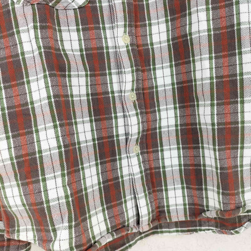 カムコ CAMCO コットン チェック柄 ダブルポケット シャツ メンズ import:M