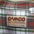 カムコ CAMCO コットン チェック柄 ダブルポケット シャツ メンズ import:M