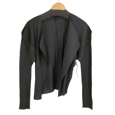 プリーツプリーズイッセイミヤケ PLEATS PLEASE ISSEY MIYAKE ノーカラー プリーツ カーディガン レディース