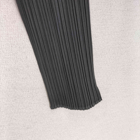 プリーツプリーズイッセイミヤケ PLEATS PLEASE ISSEY MIYAKE ノーカラー プリーツ カーディガン レディース