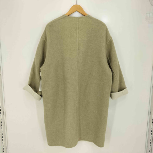 ルグラジック le glazik ノーカラー ウール リバーシブルコート レディース JPN:36
