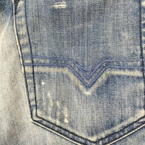 ディーゼル DIESEL SAFADO ダメージ ウォッシュ加工 デニム パンツ メンズ W30 L30