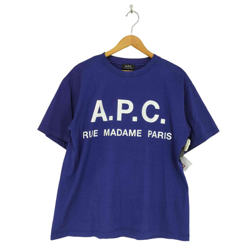 アーペーセー A.P.C. 別注オーバーサイズ ロゴプリント Tシャツ メンズ M