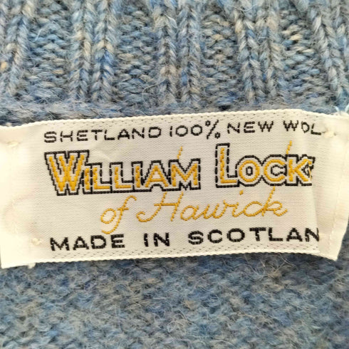 WILLIAM LOCKIE スコットランド製 ウール モックネック ニット メンズ
