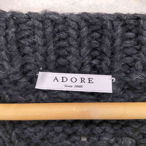 アドーア ADORE アルパカ混 ケーブル編みニット レディース JPN:38