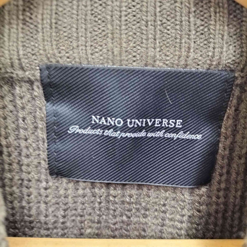 ナノユニバース NANO universe フルジップアップドライバーズニット メンズ JPN:S