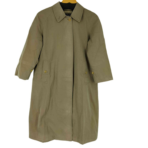 バーバリーズ BURBERRYS 玉虫 裏地ノバチェック ステンカラーコート レディース