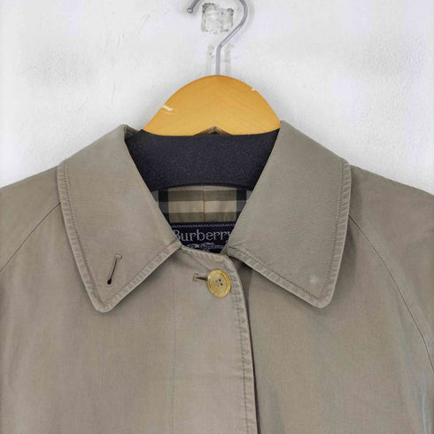 バーバリーズ BURBERRYS 玉虫 裏地ノバチェック ステンカラーコート レディース