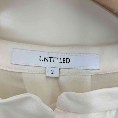 アンタイトル UNTITLED バンドカラー ハーフボタン ブラウス レディース JPN:2