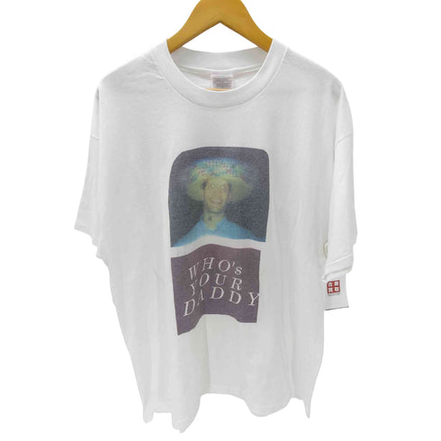 90S Hanes ボディ USA製 WHO′S YOUR DADDY プリント フォト Tシャツ メンズ import:XL