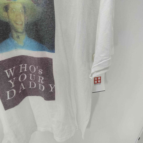 90S Hanes ボディ USA製 WHO′S YOUR DADDY プリント フォト Tシャツ メンズ import:XL