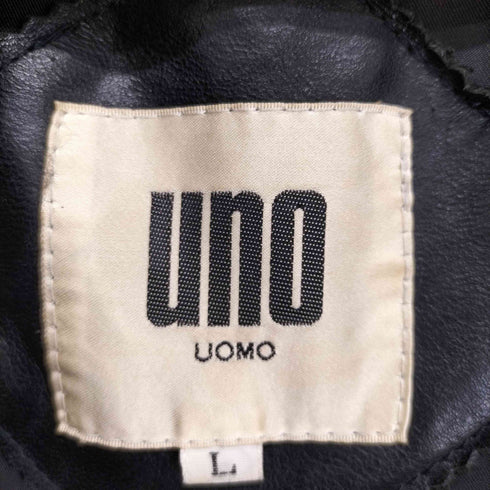 UNO UOMO ラムレザーフライトジャケット メンズ JPN:L