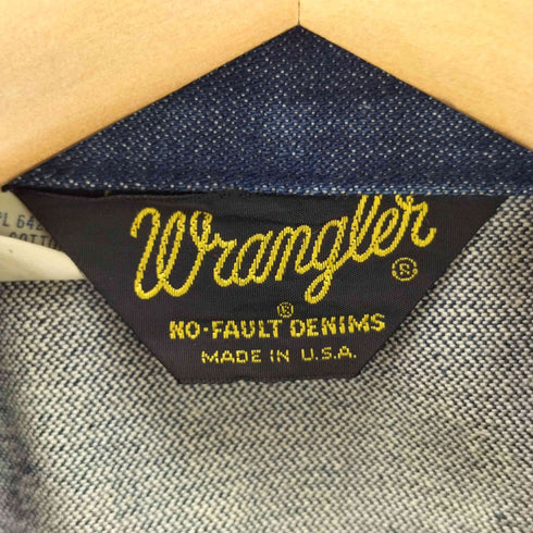 ラングラー Wrangler 70S-80S USA製 126MJ デニムトラッカージャケット 濃紺 ミントコンディション メンズ JPN:42