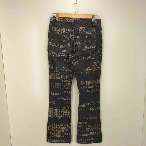 ヒステリックグラマー HYSTERIC GLAMOUR 90S-00S SEX FUCK BITCH DENIM フレア デニム Y2K ARCHCIVE メンズ JPN:M