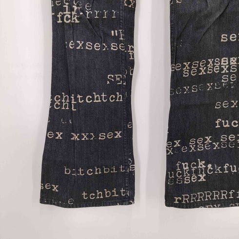 ヒステリックグラマー HYSTERIC GLAMOUR 90S-00S SEX FUCK BITCH DENIM フレア デニム Y2K ARCHCIVE メンズ JPN:M