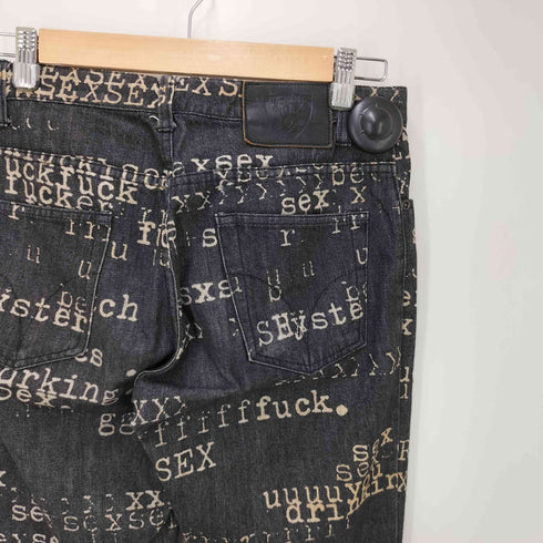ヒステリックグラマー HYSTERIC GLAMOUR 90S-00S SEX FUCK BITCH DENIM フレア デニム Y2K ARCHCIVE メンズ JPN:M