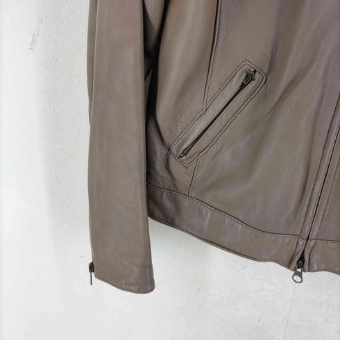 GOOCY SHEEP LEATHER ダブルジップジャケット レディース FREE