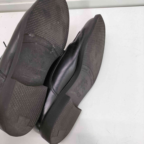 バーバリーロンドン BURBERRY LONDON 日本製 ノバチェック インソール Uチップ レースアップ レザー ドレス シューズ メンズ JPN:26.5