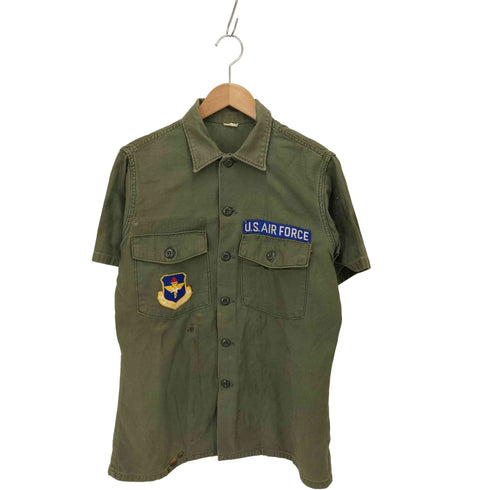 ユーエスアーミー U.S. ARMY 70S SHIRT MAN’S COTTON SATEEN OG-107 サテンシャツ ミリタリーシャツ メンズ 151/2 ×33
