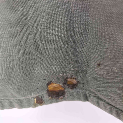 ユーエスアーミー U.S. ARMY 70S SHIRT MAN’S COTTON SATEEN OG-107 サテンシャツ ミリタリーシャツ メンズ 151/2 ×33