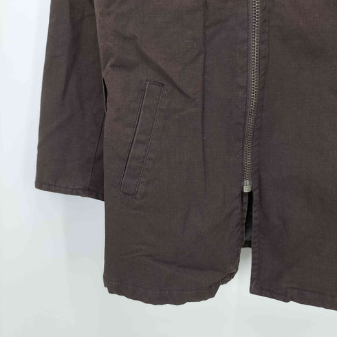 コットン ロング ダブルライダースジャケット メンズ 3