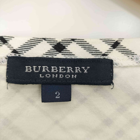 バーバリーロンドン BURBERRY LONDON ノバチェック スクエアネック 七分丈 カットソー レディース 2