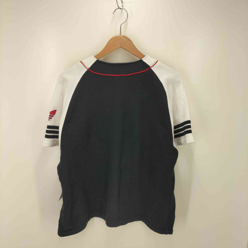 アディダス adidas 80S-90S デサント製 ベースボールシャツ メンズ m-l