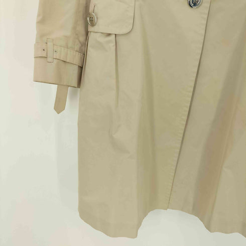 バーバリーロンドン BURBERRY LONDON ポリ100 メタルボタン シェイプ トレンチコート レディース 40