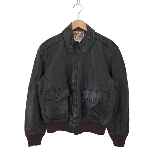 70S SPILIT-S AVIATION TALONジップ A-2 レザージャケット メンズ