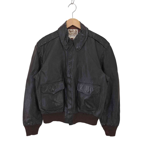 70S SPILIT-S AVIATION TALONジップ A-2 レザージャケット メンズ