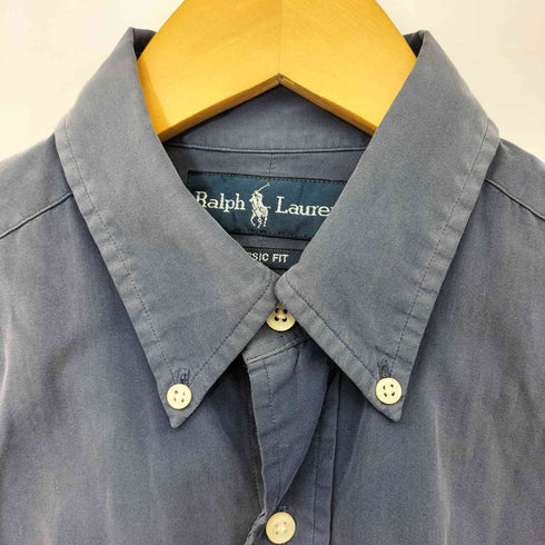 ラルフローレン RALPH LAUREN 90s Classic Fit ポニー刺繍 企業ロゴ 刺繍 ボタンダウン L/S シャツ メンズ import:S
